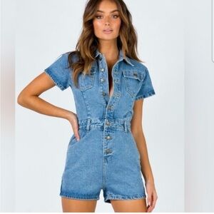 Lioness Denim Romper